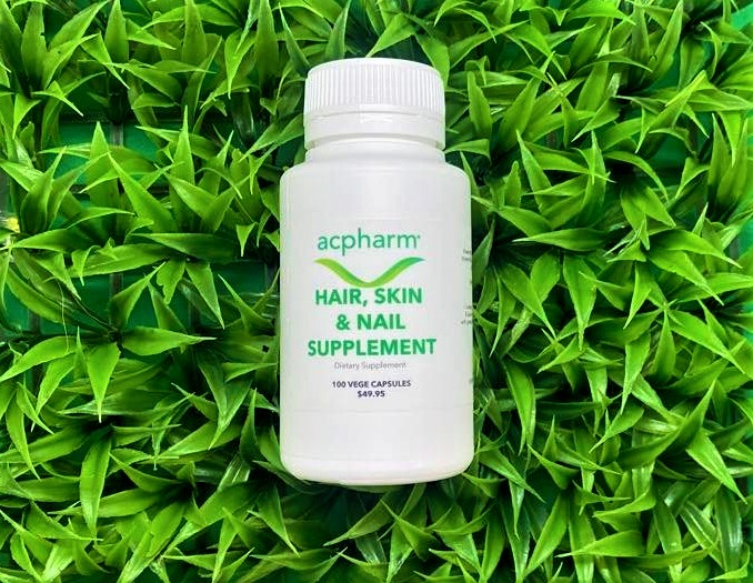 ACPHARM Hair, Skin & Nails Supplement - Vege Capsules (100) - ACPHARM  Queensland