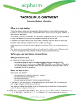 TACROLIMUS INFORMATION
