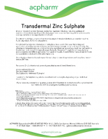 Zinc Sulphate cream