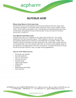 glycolic acid detailed information